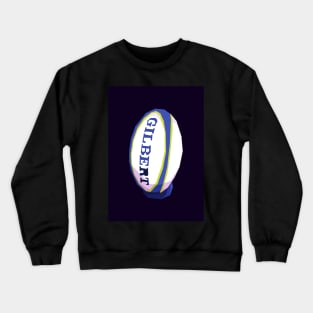 rugby ball sport pop art Crewneck Sweatshirt